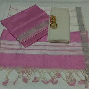 Soft Lavender Pink Mangalagiri Pattu Pure Handloom Saree